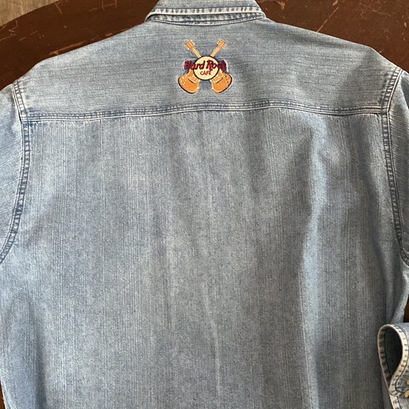 Hard Rock Cafe Orlando Denim Shirt - Picture 3 of 5